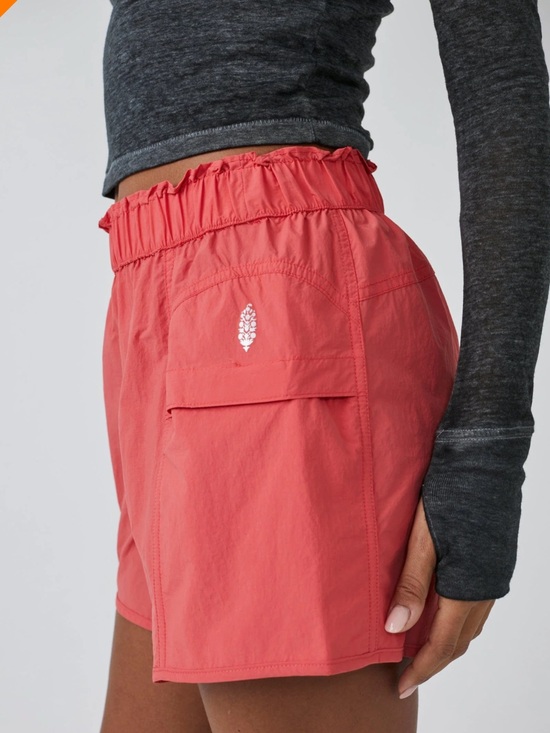 FP Movement by Free People Pants - Free People NWOT In The Wild Shorts Womens Coral Elastic-Waist Shorts 🌷NEW